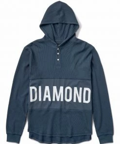 Diamond Winston Hooded Thermal Navy Hoodies