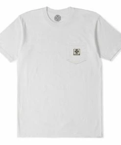 INDEPENDENT - T/C WORK POCKET TEE. WHITE