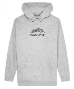 PASS~PORT - QUILL EMBROIDERY HOODIE/GREY HEATHER Trucks