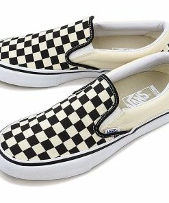 Trucks VANS - SLIP ON PRO. CHECKERBOARD BLACK/WHITE