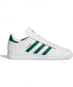 ADIDAS - BUSENITZ MENS SHOES: WHITE/COLLEGIATE GREEN/WHITE