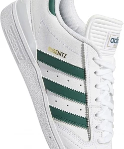 ADIDAS - BUSENITZ MENS SHOES: WHITE/COLLEGIATE GREEN/WHITE