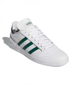 ADIDAS - BUSENITZ MENS SHOES: WHITE/COLLEGIATE GREEN/WHITE