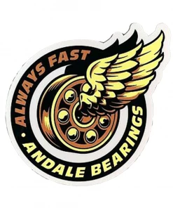 Trucks ANDALE - ALWAYS FAST BEARINGS WINGS STICKER 4.75" X 3.5"