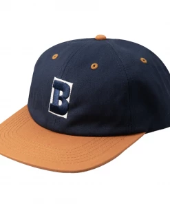 BAKER - CAPITAL B SNAPBACK CAP: NAVY/TAN