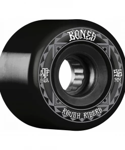 Powell Peralta BONES - ATF ROUGH RIDERS RUNNERS SKATEBOARD WHEELS: BLACK 56MM X 80A Skateboarding