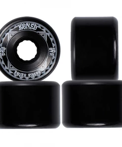 Powell Peralta BONES - ATF ROUGH RIDERS RUNNERS SKATEBOARD WHEELS: BLACK 56MM X 80A Skateboarding