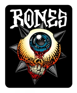 BONES - IRON SUN STICKER: 2.5" X 3.5" Trucks