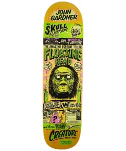 Skateboarding CREATURE - JOHN GARDNER FLOATING HEAD SKATEBOARD DECK. 8.59" X 32.17"