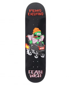 DEATHWISH - PEDRO DELFINO CREEPS SKATEBOARD DECK: 8.25"