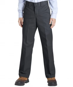 DICKIES - SLIM FIT STRAIGHT LEG BOYS TWILL PANTS BLACK Trucks
