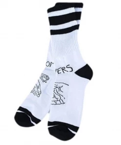 DOOM SAYERS CLUB - SNAKE SHAKE SOCKS WHITE