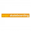 ENJOI - SKATEBOARDING STICKER ORANGE 5.75" X .75"