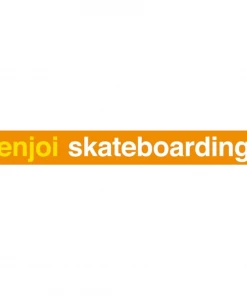 ENJOI - SKATEBOARDING STICKER ORANGE 5.75" X .75"