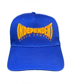 INDEPENDENT - SPANNING CURVE PEAK CAP: BLUE