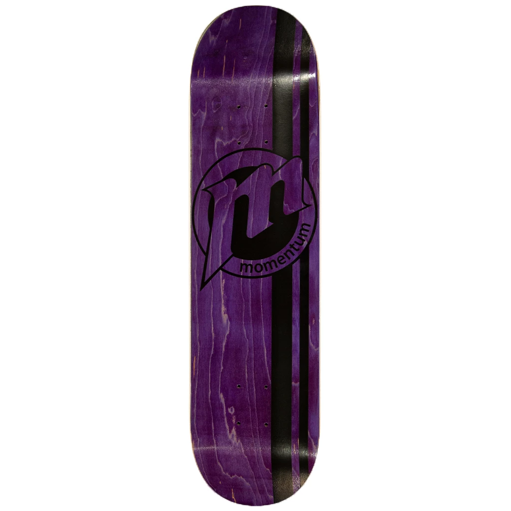 MOMENTUM - CIRCLE LOGO SKATEBOARD DECK: PURPLE 8.5" 1 MOMENTUM - CIRCLE LOGO SKATEBOARD DECK: PURPLE 8.5"