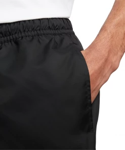 NIKE - MENS SPORT ESSENTIAL WOVEN LINED FLOW SHORTS: BLACK/WHITE