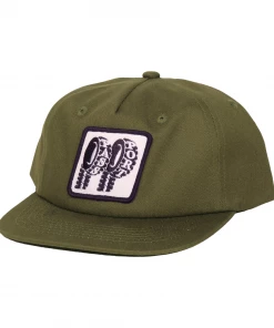 PASS~PORT - FLAT TYRE 5 PANEL CAP Olive Trucks