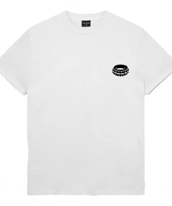 Trucks PASS~PORT - FLAT TYRE SHORT SLEEVE TEE: WHITE