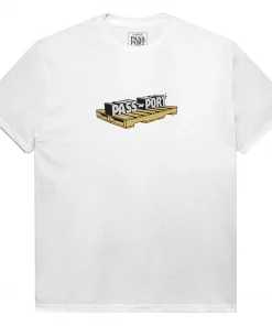 PASS~PORT - PALLET SHORT SLEEVE TEE: WHITE