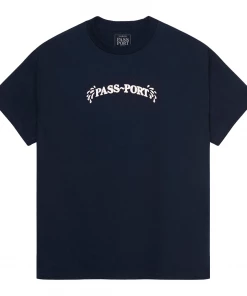 PASS~PORT - SWEATY PUFF PRINT SHORT SLEEVE TEE: NAVY