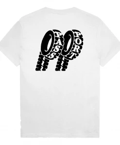 Trucks PASS~PORT - FLAT TYRE SHORT SLEEVE TEE: WHITE