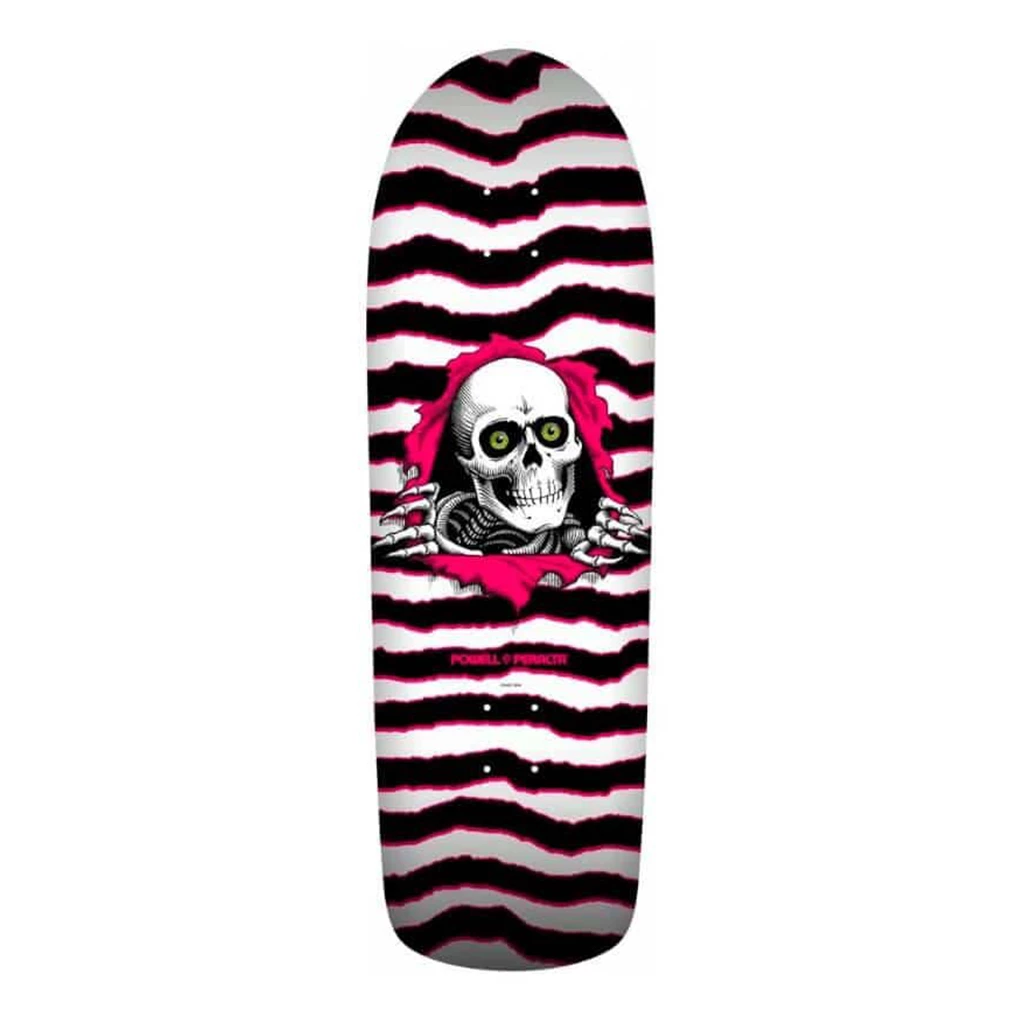 POWELL PERALTA - RIPPER OG SKATEBOARD DECK: WHITE/PINK 10" X 30" 1 POWELL PERALTA - RIPPER OG SKATEBOARD DECK: WHITE/PINK 10" X 30"