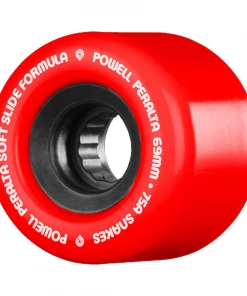 POWELL PERALTA - SSF SNAKES SKATEBOARD WHEELS: RED 66MM X 75A