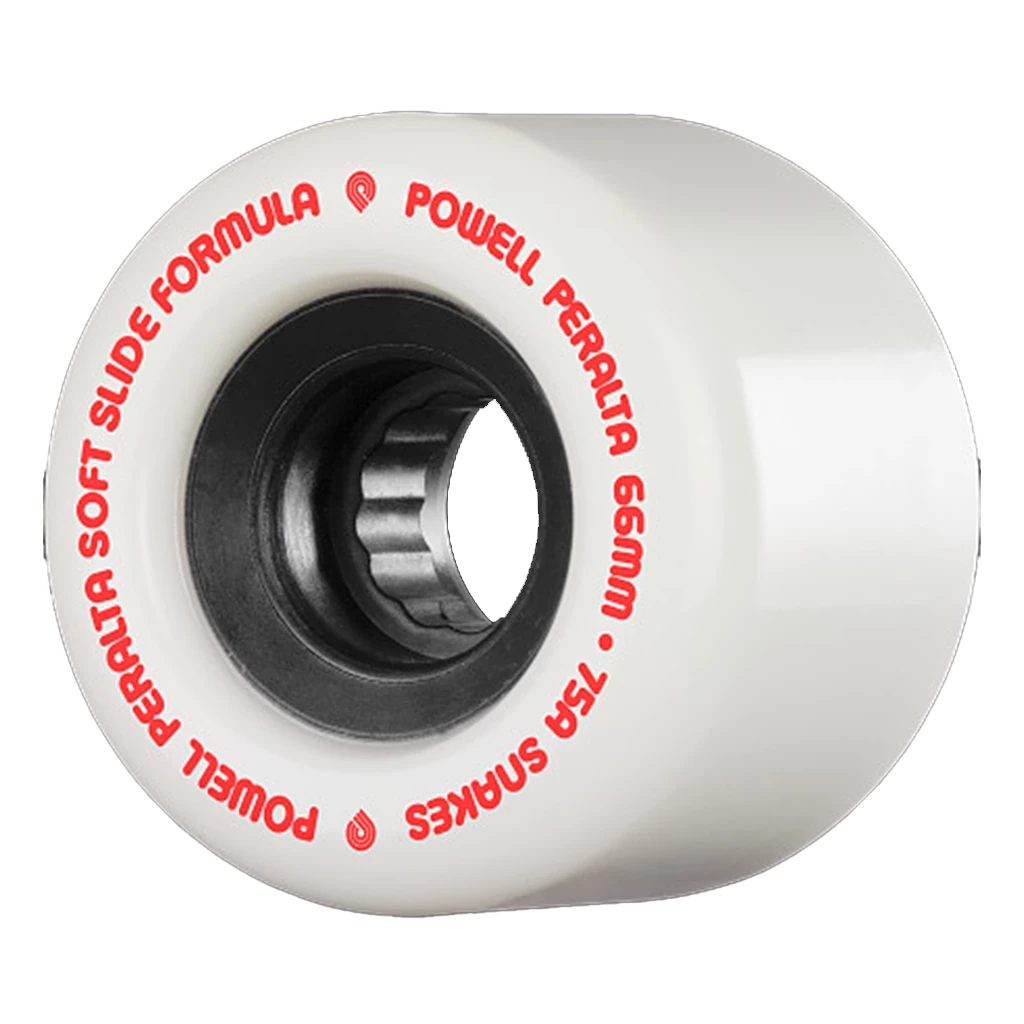 POWELL PERALTA - SSF SNAKES SKATEBOARD WHEELS: WHITE 66MM X 75A 1 POWELL PERALTA - SSF SNAKES SKATEBOARD WHEELS: WHITE 66MM X 75A