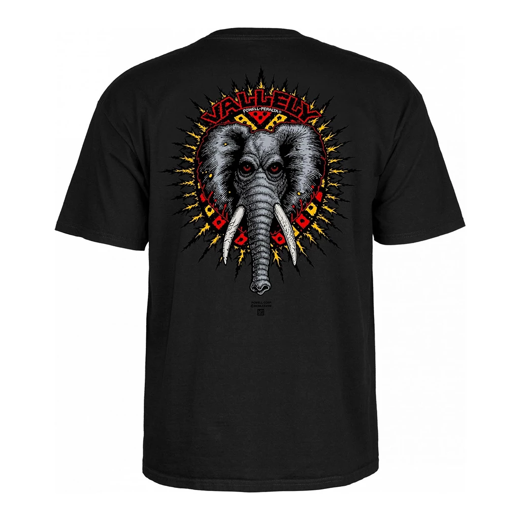 POWELL PERALTA - MIKE VALLELY ELEPHANT S/S TEE: BLACK 2 POWELL PERALTA - MIKE VALLELY ELEPHANT S/S TEE: BLACK