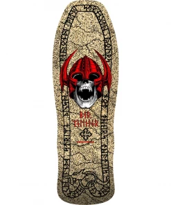 Skateboarding POWELL PERALTA - PER WELINDER NORDIC SKULL REISSUE SKATEBOARD DECK: NATURAL 9.625" X 29.75"