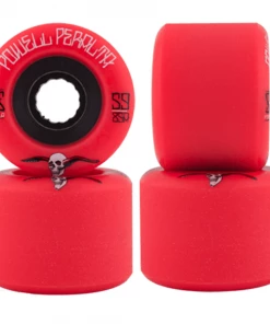 POWELL PERALTA - SSF G SLIDES SKATEBOARD WHEELS: RED 59MM X 85A 3 POWELL PERALTA - SSF G SLIDES SKATEBOARD WHEELS: RED 59MM X 85A