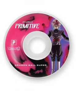 PRIMITIVE X GOKU BLACK ROSE SWIRL SKATEBOARD WHEELS 54MM Skateboarding