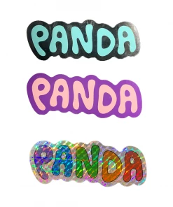 PANDA - LOGO STICKER: 4.5" X 1.5"