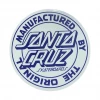 SANTA CRUZ - MFG DOT DIE CUT VINYL STICKER: BLUE 3" X 3"