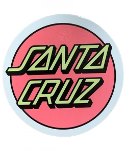 SANTA CRUZ - OTHER DOT DIE CUT VINYL STICKER: PINK 3" X 3"