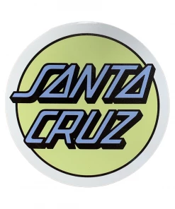Trucks SANTA CRUZ - OTHER DOT DIE CUT VINYL STICKER: YELLOW 3" X 3"