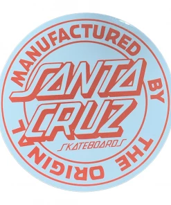 Trucks SANTA CRUZ - MFG DOT DIE CUT VINYL STICKER: ORANGE 3" X 3"