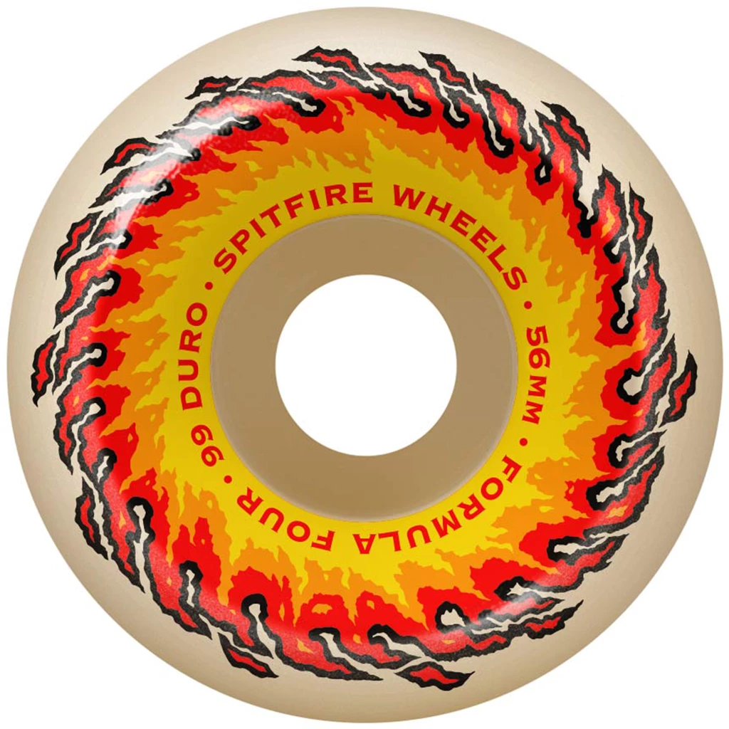 SPITFIRE - FORMULA FOUR OG FIREBALL CONICAL SKATEBOARD WHEELS: 56mm X 99a Skateboarding 1 SPITFIRE - FORMULA FOUR OG FIREBALL CONICAL SKATEBOARD WHEELS: 56mm X 99a Skateboarding