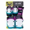 Trucks 187 - JUNIOR SIX PACK: KNEE/ELBOW/WRIST PAD SET: PINK/TEAL