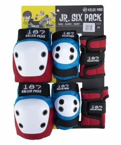 Trucks 187 - JUNIOR SIX PACK: KNEE/ELBOW/WRIST PAD SET