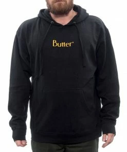Hoodies Butter Goods Classic Logo Hood - Black