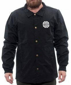 Butter Goods Campus Coach Jacket - Black Jackets