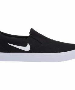 NIKE SB - CHARGE SLIP ON MENS SHOE: BLACK / WHITE - BLACK - WHITE