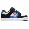 DC - YOUTH PURE SHOE: WHITE/BLACK/ROYAL