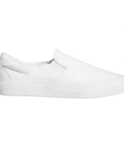 ADIDAS - COURT RALLYE SLIP ON SHOES. WHITE/WHITE