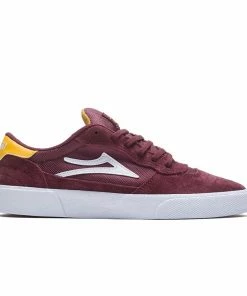 LAKAI - CAMBRIDGE MENS SUEDE SHOES BURGUNDY Trucks