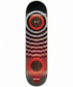ALMOST - YOUNESS AMRANI RED RINGS IMPACT SKATE DECK. 8.25"