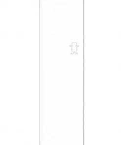 GRIZZLY - BEAR CUTOUT GRIPTAPE SHEET: WHITE Skateboarding
