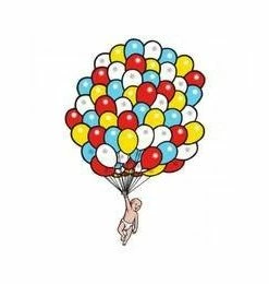 101 Skateboards 101 - BALLOONS STICKER: 4.5" X 3"